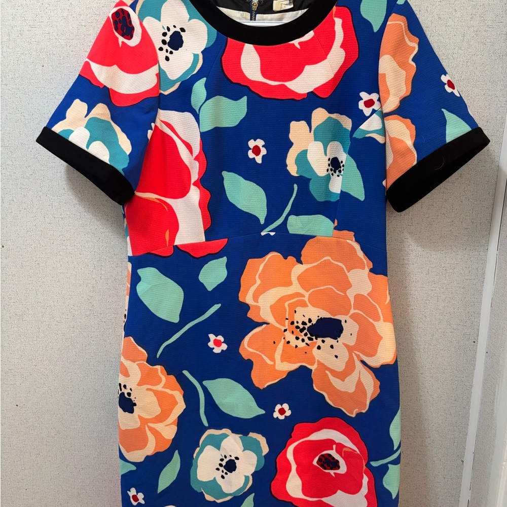 Kate Spade Blue Red Sheath Mini Dress